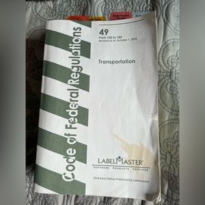 Code of Federal regulations book